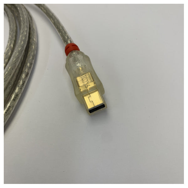 Καλώδιο δεδομένων FireWire 9 ακίδων σε 6 ακίδων (MA-MA) - 2,0 μέτρα - Διαφανές