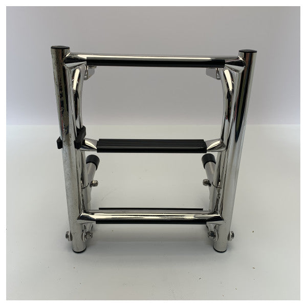 オールパ ステンレス鋼スイミングはしご 3 ステップ黒 - 888743