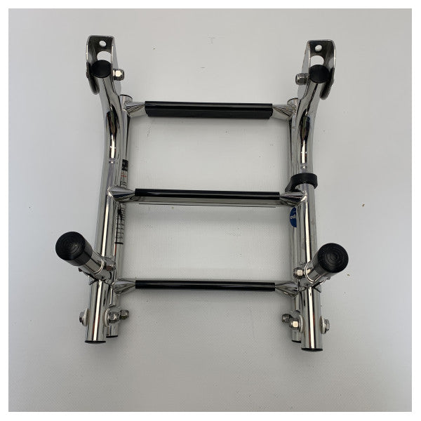 オールパ ステンレス鋼スイミングはしご 3 ステップ黒 - 888743