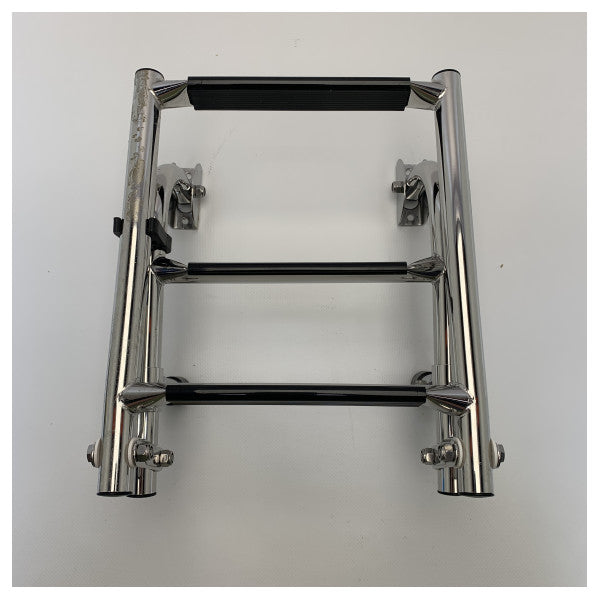 オールパ ステンレス鋼スイミングはしご 3 ステップ黒 - 888743