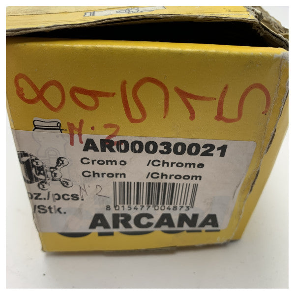 Rubinetto in ottone cromato di grado marino Cisal Arcana da 1/2 pollice - rubinetto durevole e resistente alla corrosione per uso nautico