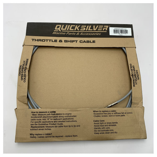 Quicksilver Mercury G2 17ft Premium Marine Throttle and Shift Cable � Controllo durevole del motore fuoribordo