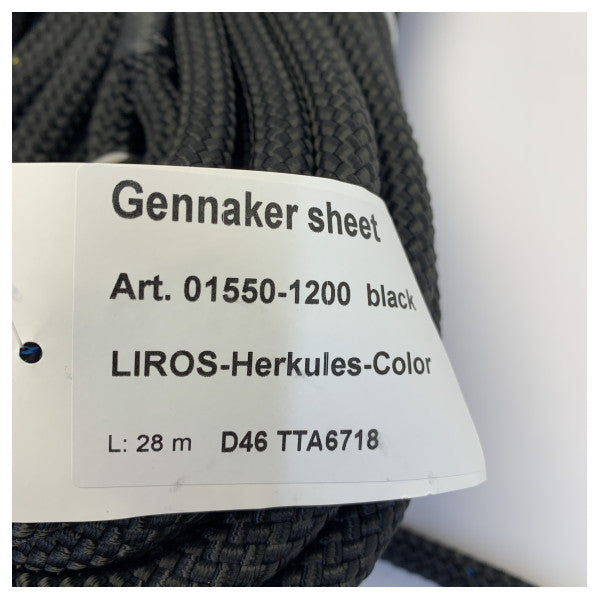 Liros Herkulus Color 29 Gennaker Rope Kit - 2x 28M Black + 1x 50M RED