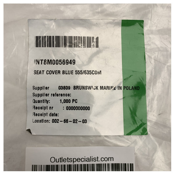 Quicksilver 555 and 635 pilot seat cover navy blue - 8M0056949