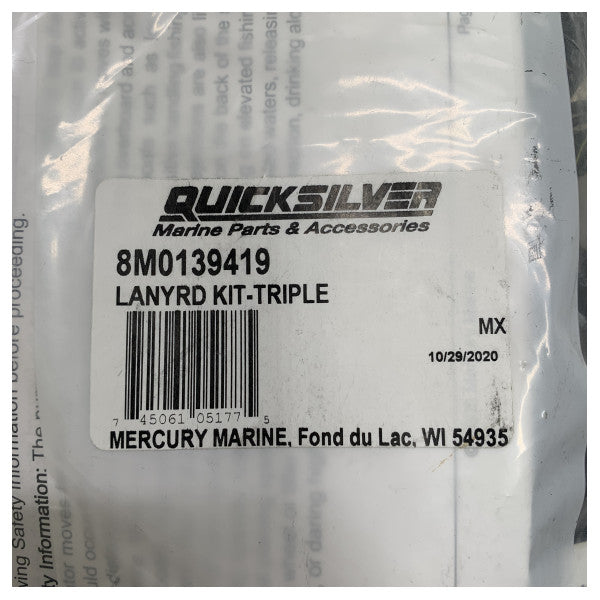 Mercury Mercruiser tripple engine safety kill switch - 8M0139419