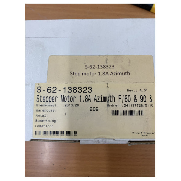 Cobham Sailor 60/90/90W Azimuth Stepper Motor 1.8A - 62-138323 TVRO
