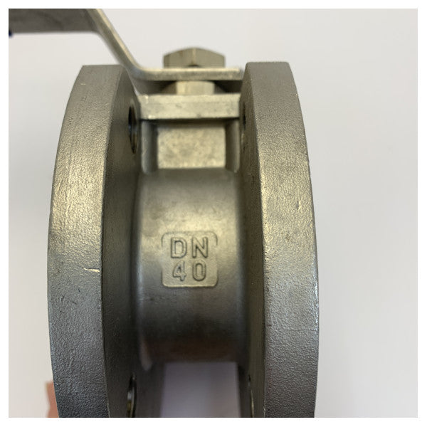 VAR Italien Rustfrit Stål 304 Flanged Boldventil DN40