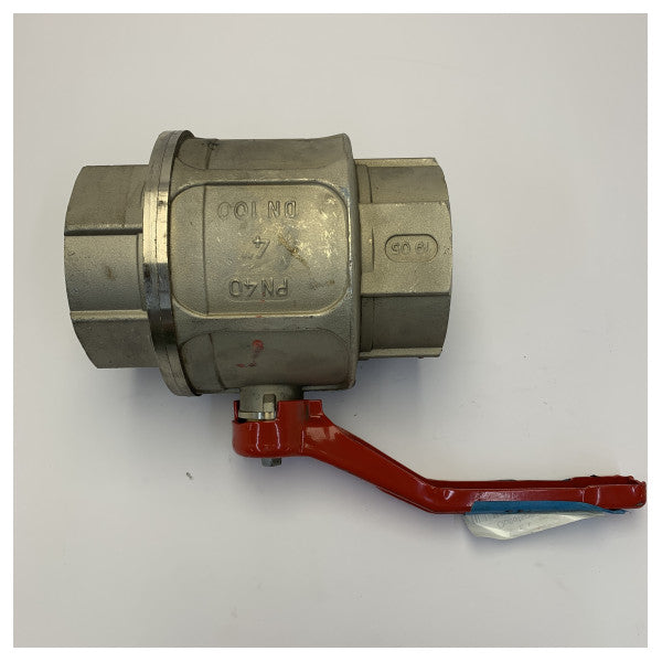 Rustfritt stål 4 tommers kuleventil 100mm - 56010