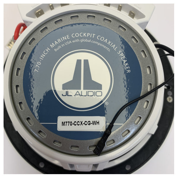 Conjunto de Alto-falantes Marinhos JL Audio M770-CCX-CG-WH - Coaxial de 7.7 polegadas - Branco