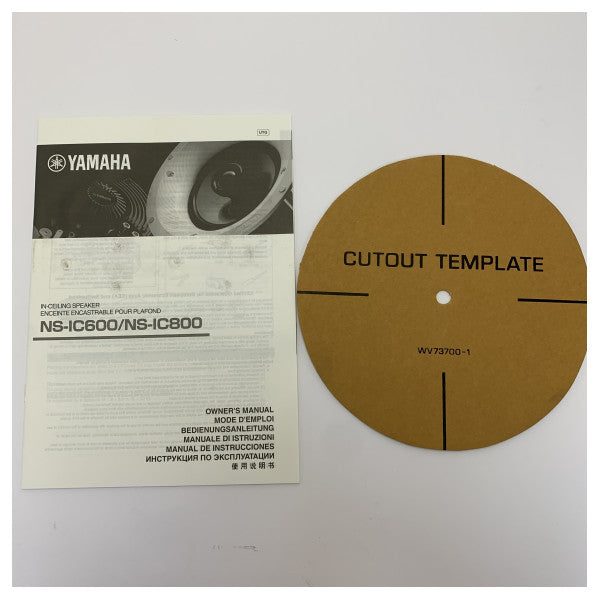 Kit de Colunas de Áudio Marinho Yamaha NS-IC600 Branco Embutido - 6.5 Polegadas - 110W