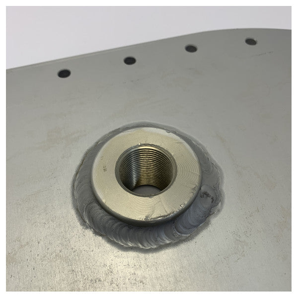 Pershing 76 Fuel Tank Cap Access Plate with Gasket Stainless Steel - 54168