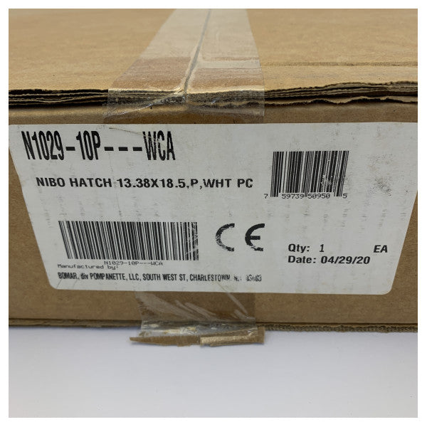 Bomar Deck Hatch Low Profile White - 315x445 mm - N1029-10P