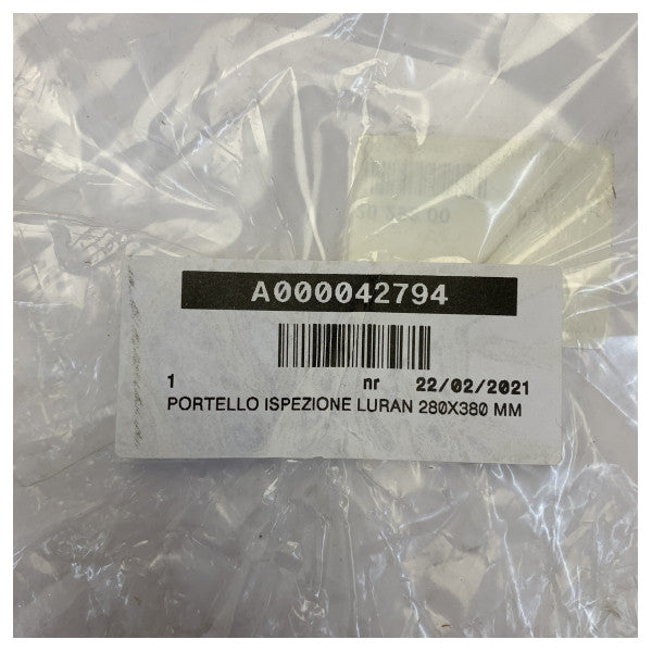 Osculati Inspection Hatch 280 x 380 mm - White - 20.298.00