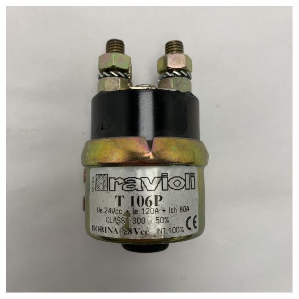 Ravioli T106A 28V 80A sähkökontaktori