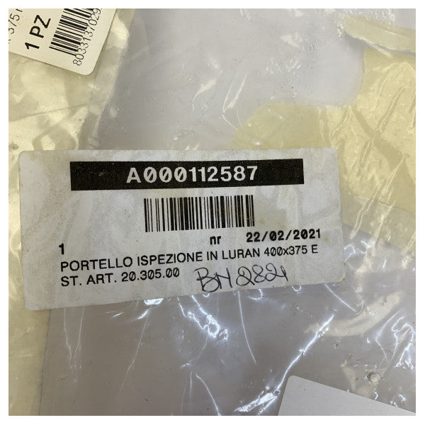 Osculati Inspection Hatch Push and Pull 400x375mm White - 20.305.00
