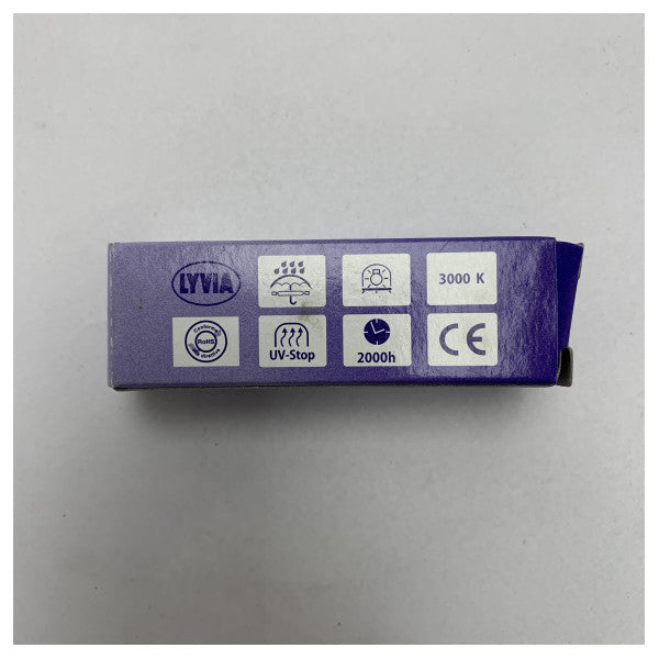 Lyvia 660-956 halogeenilamppu 24V 10W G4 3000K kirkkaus