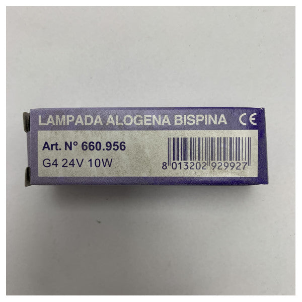Lyvia 660-956 halogeenilamppu 24V 10W G4 3000K kirkkaus