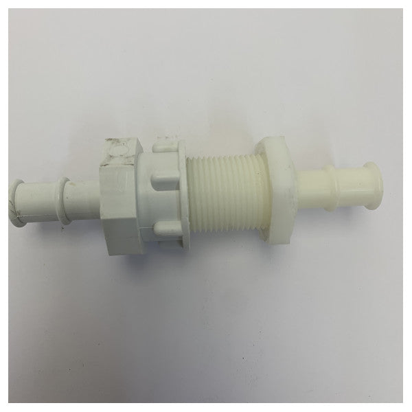 Conector de mamparo Vetus BULKH16 para manguera de 16 mm blanco