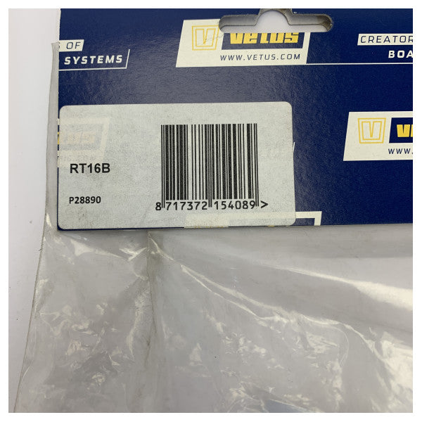 Conector de Mangueira Vetus RT16B para Tanques Fixos com Curva de 90 Graus