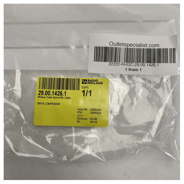 Peiker DD112TF MicroPhone Konnessjoni Kablijiet Iswed - C34/Peigum