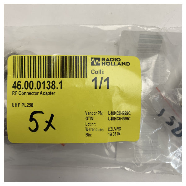 Adaptateur de connecteur RF UHF PL258 de qualité marine - U40K03H999C