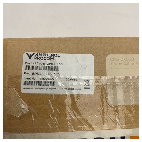 Amphenol Coaxial Cable Splitters CPS3-160 145 - 175 MHz 500W