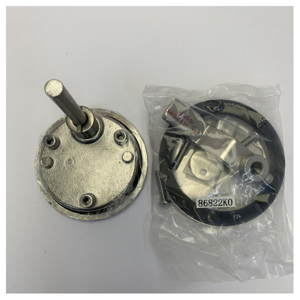 Osculati Flush Latch Hatch Lock with Key Paslanmaz Çelik D90 mm - 38-152-61