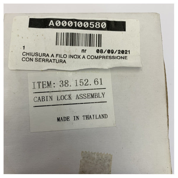 Osculati Flush Latch Hatch Lock with Key Paslanmaz Çelik D90 mm - 38-152-61