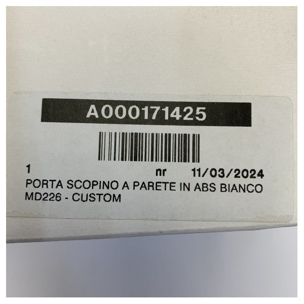 Porta scopino per WC in plastica bianca Osculati - 50.207.15