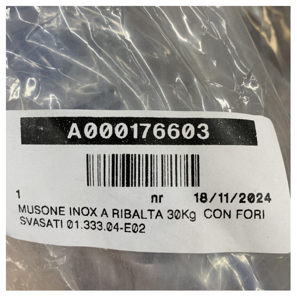 Osculati Anker Bugrollen Schwerlast 30 KG mit Rolle Edelstahl 595 mm