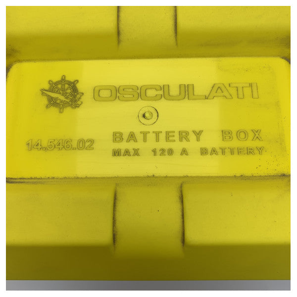 Osculati Battery Box for 120A Battery 12/24V Yellow - 14.546.02