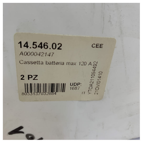 Osculati Battery Box for 120A Battery 12/24V Yellow - 14.546.02