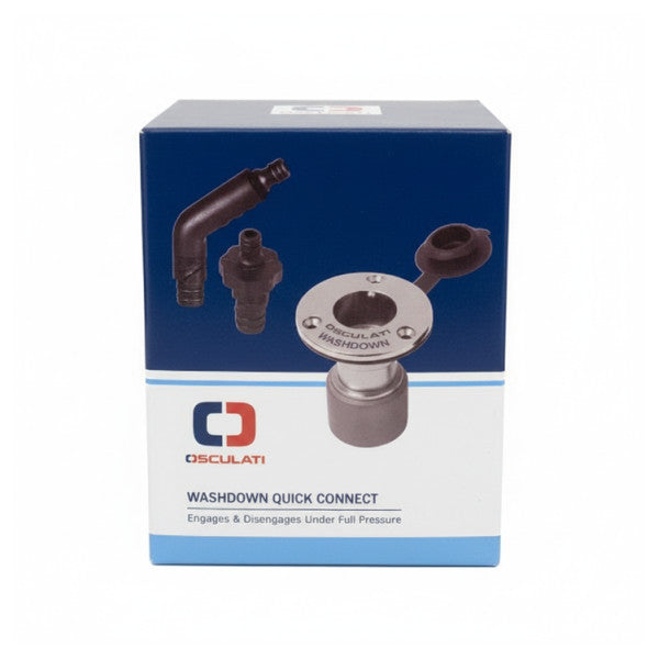 Osculati Flush-Mount dekkvask slange tilkoblingssett - 16.442.22