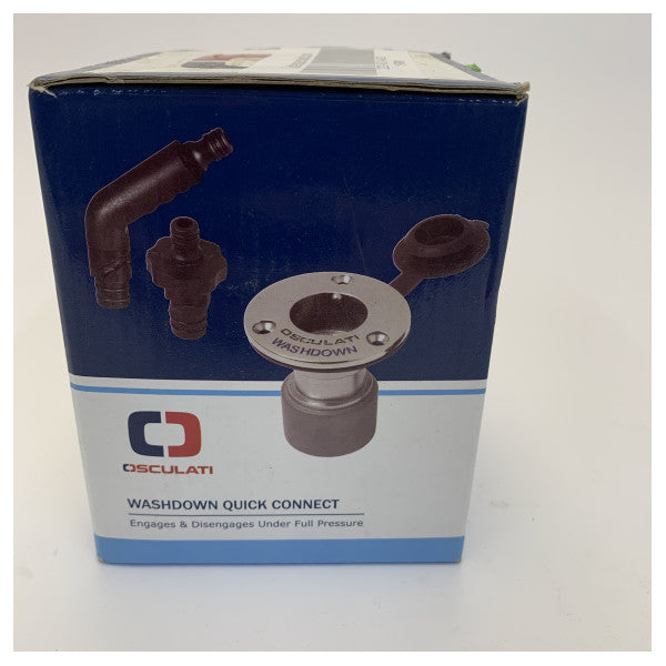 Osculati Flush-Mount Deck Wash Hose Connection Kit - 16.442.22