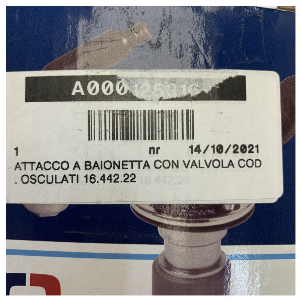 Osculati Flush-Mount Deck Wash Hose Connection Kit - 16.442.22