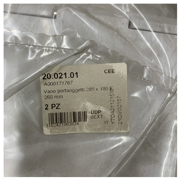 Νέα Rade Κουτί Αποθήκευσης Λευκό 285 x 180 x 260 mm με Καπάκι χωρίς Κλείδωμα - 20.021.01