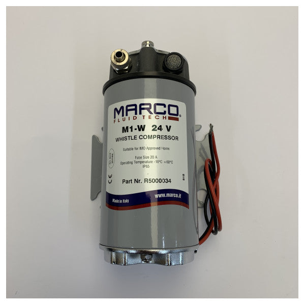 Marco PW2-BC Marine Air Buzina 24V Cromado 200 mm com Compresor