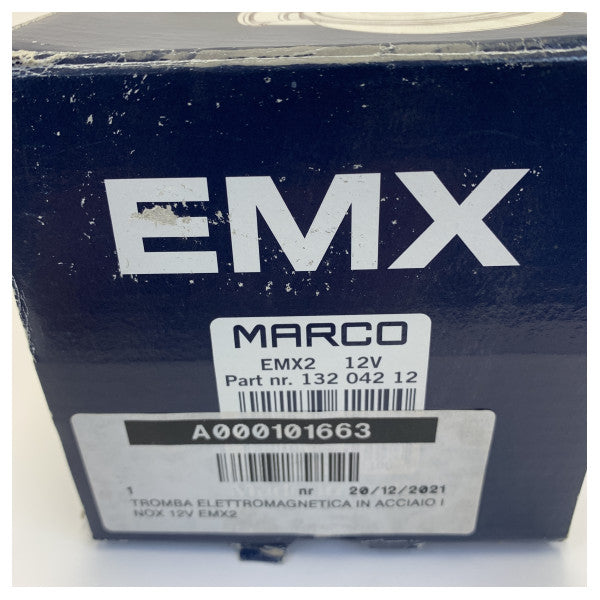 Klaxon électrique Marco EMX2 12V - Acier inoxydable 400 mm