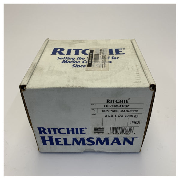 Ritchie Helmsman HF-743 Magnetic Liquid Compass - Black Horizontal