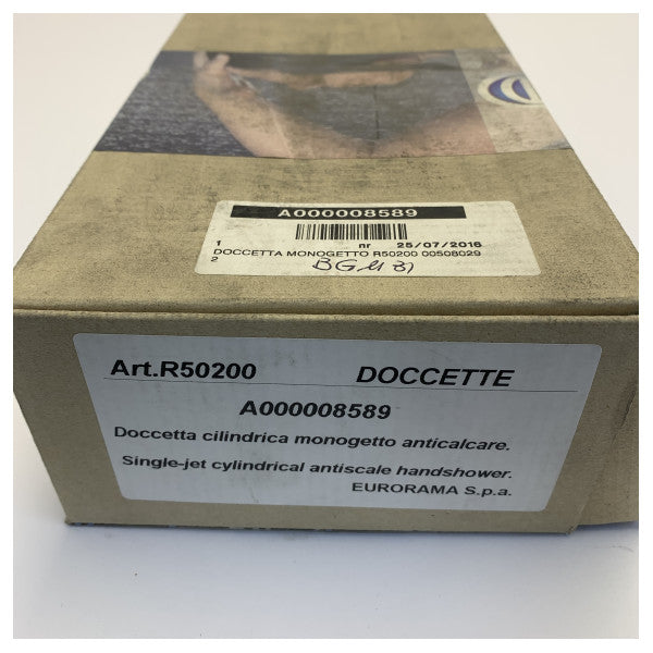 Eurorama R50200 cylindrisk håndbruser med enkelt stråle, krom, yacht-vvs-armatur