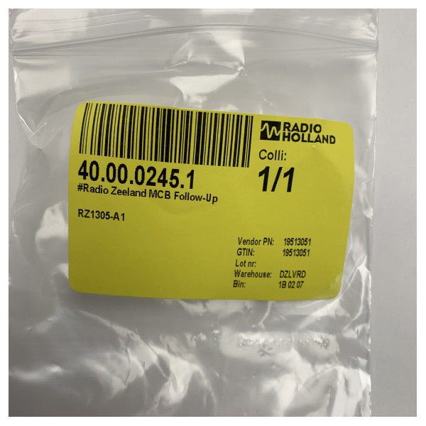 Radio Zeeland MCB Seguimento RZ1305-A1