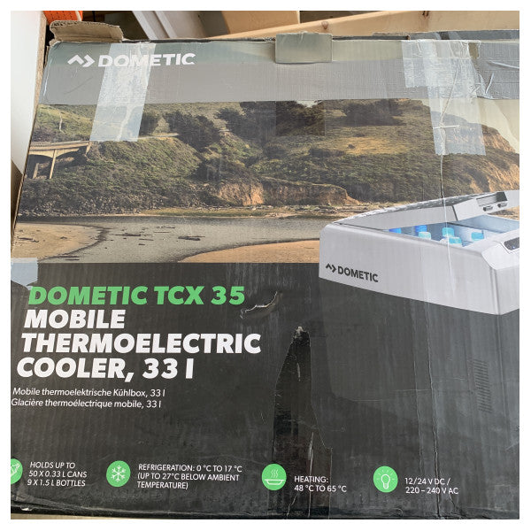 Dometic TCX-35 35L thermo electric cooling box 12/24/230V - TropiCool