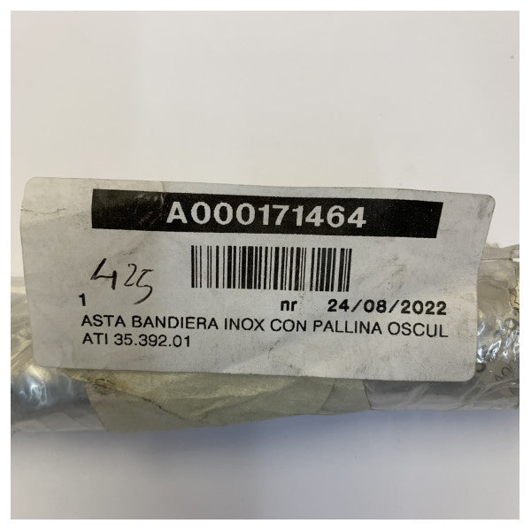 Osculati rustfrit stål flagstang med kugle 610 mm - 35.392.01
