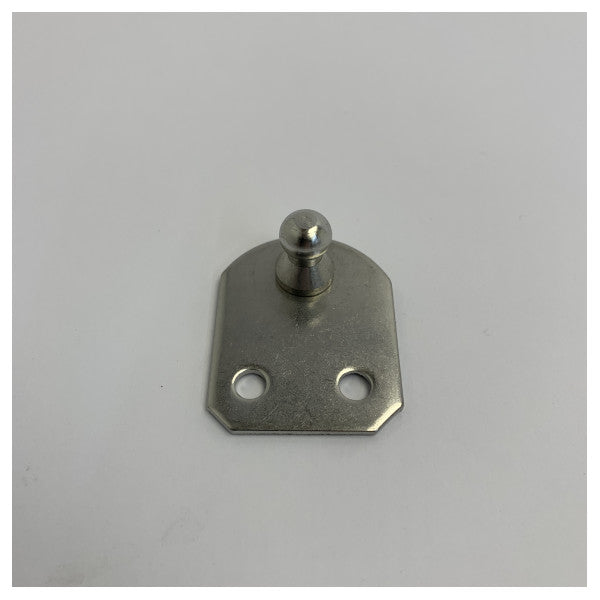 Plaque de montage plate avec boule de 10 mm - Acier inoxydable - 38.013.21