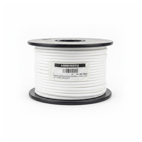 Osculati Shock Cord Tau Hvitt 8mm - 100m Rull - Shockcord Marine - 63.173.08