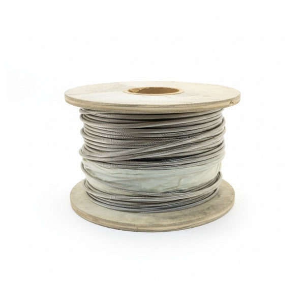 Rustfritt stål AI316 kabel - 5mm - 1x 19 40M