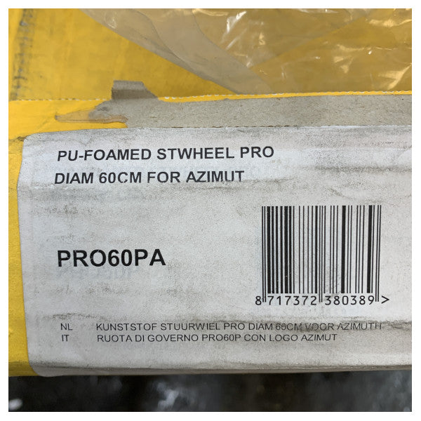 Vetus Pro Rat i D600 mm med polyurethanfyld sort - PRO60PA