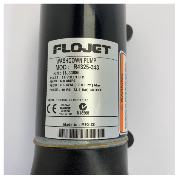 Flojet R4325343L Deckwashpump Kit 24V 17 L/min