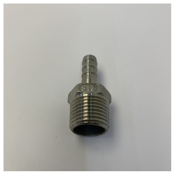 Raccord en acier inoxydable 316, barboteuse de tuyau 1/2 pouce x 10 mm