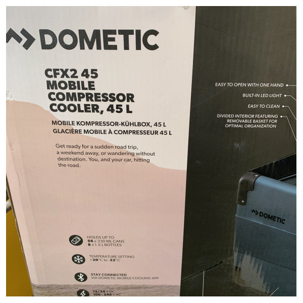 Dometic CFX2 kompressor kjøler 45L blå 12/24/230V